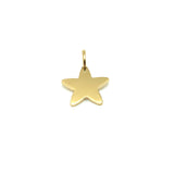 18K GOLD STAR CHARM PENDANT - HANDMADE IN ITALY