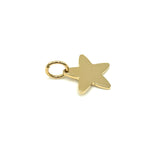 18K GOLD STAR CHARM PENDANT - HANDMADE IN ITALY