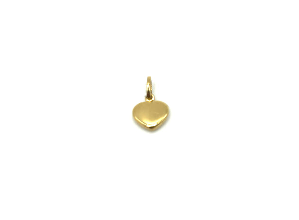 18K GOLD HEART PENDANT - HANDMADE IN ITALY