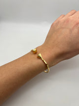 18K GOLD STING BANGLE BRACELET - HANDMADE IN ITALY