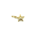 18K GOLD STAR CHARM PENDANT - HANDMADE IN ITALY