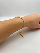 18K GOLD ROSARY BRACELET - HANDMADE IN ITALY