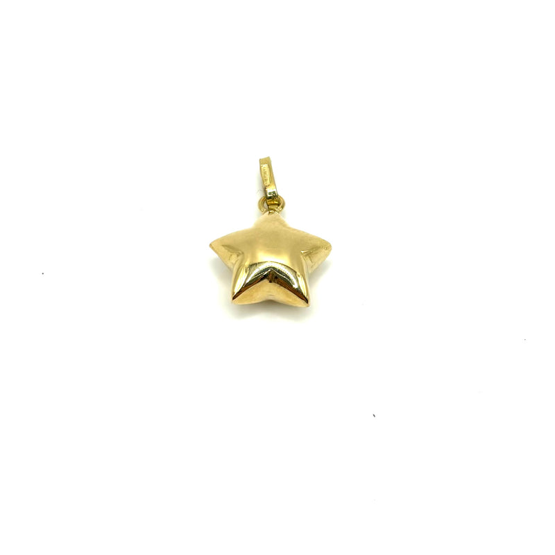 18K GOLD STAR CHARM PENDANT - HANDMADE IN ITALY