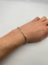 18K GOLD PROSECCO CHAIN BRACELET - HANDMADE IN ITALY