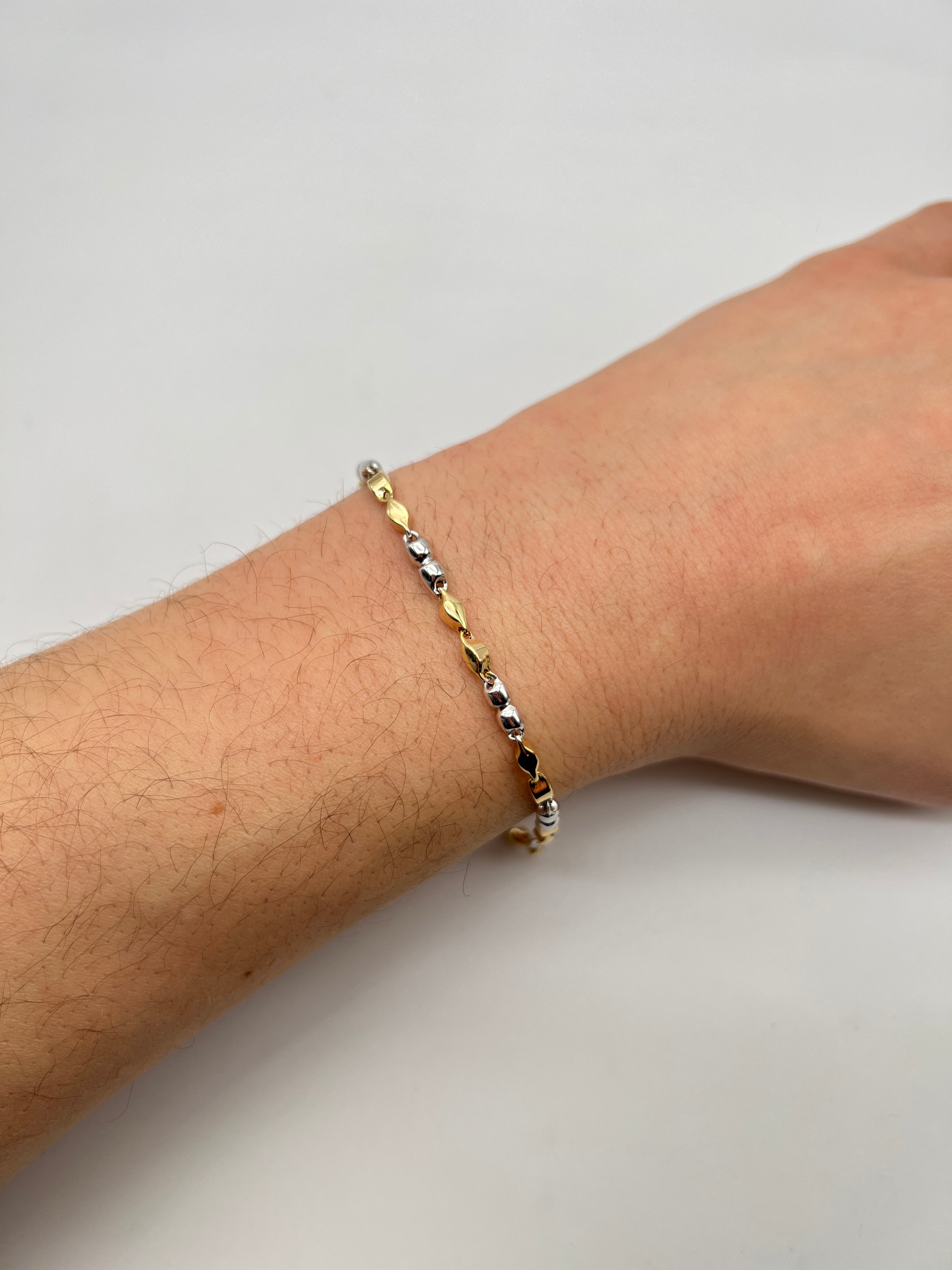18K GOLD BARBERA CHAIN BRACELET - HANDMADE IN ITALY