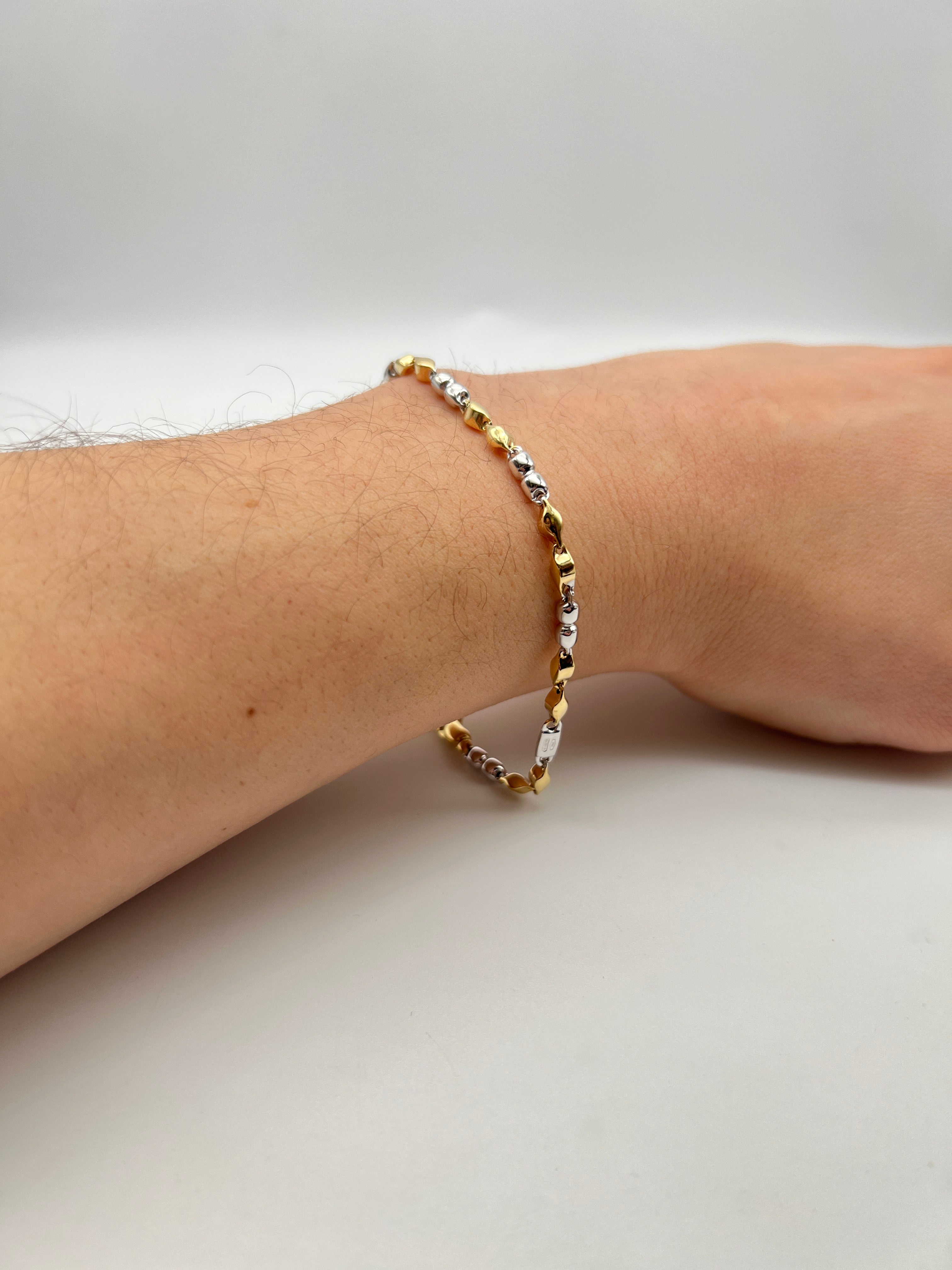 18K GOLD BARBERA CHAIN BRACELET - HANDMADE IN ITALY