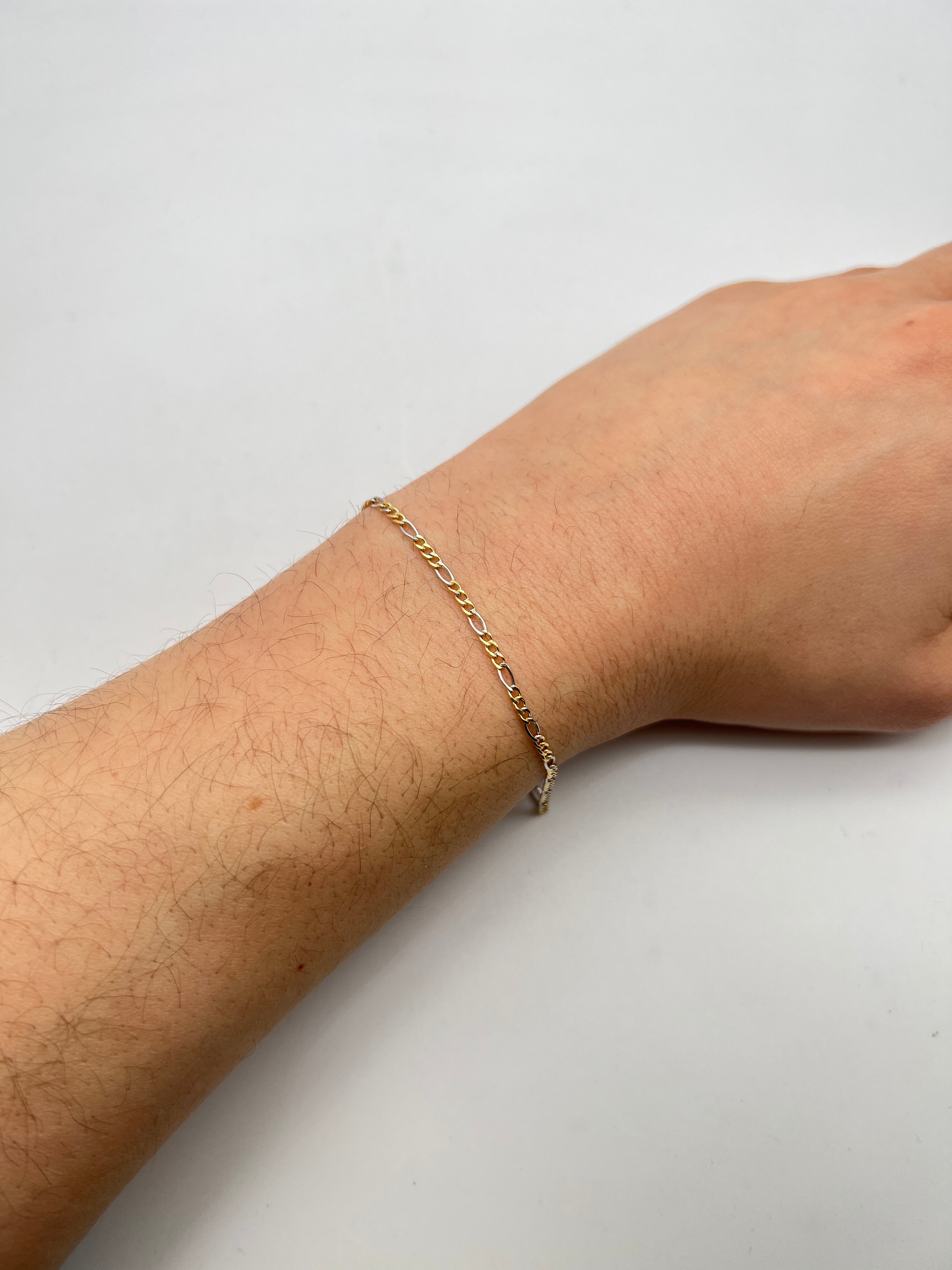 18K GOLD VIRGILIO CHAIN BRACELET - HANDMADE IN ITALY