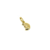 18K GOLD MOON PENDANT - HANDMADE IN ITALY