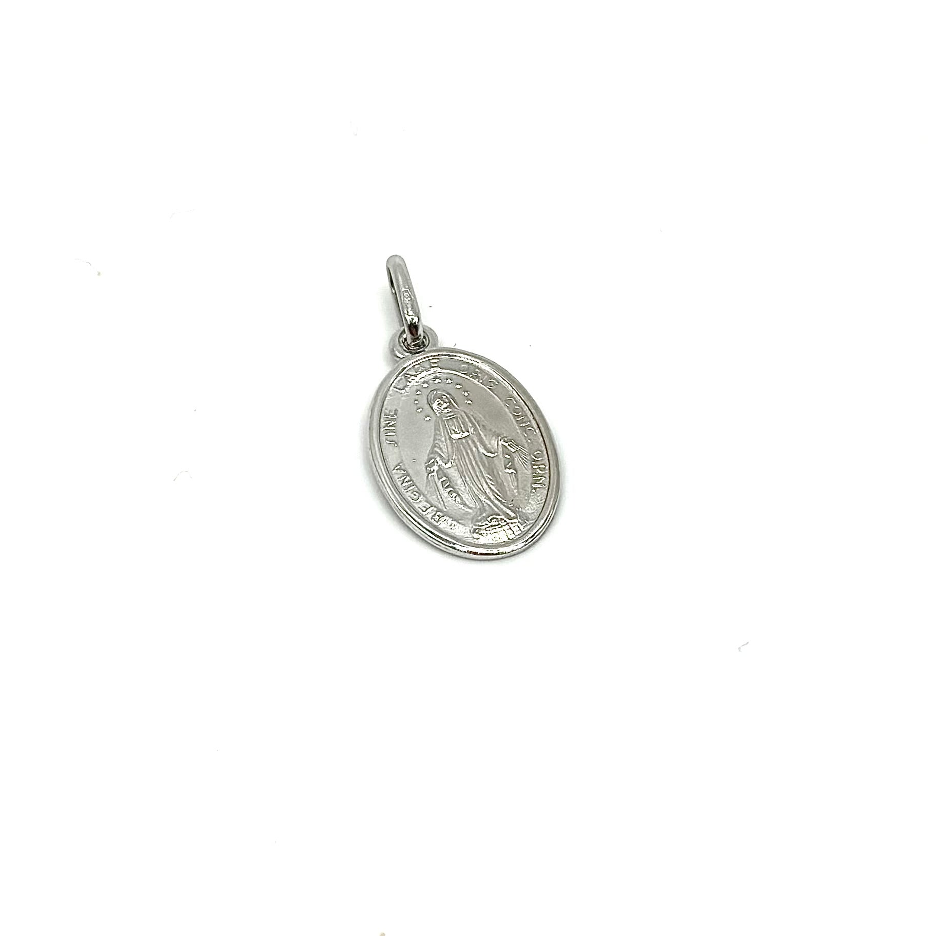 18K GOLD OVAL SANTA MARIA PENDANT - HANDMADE IN ITALY