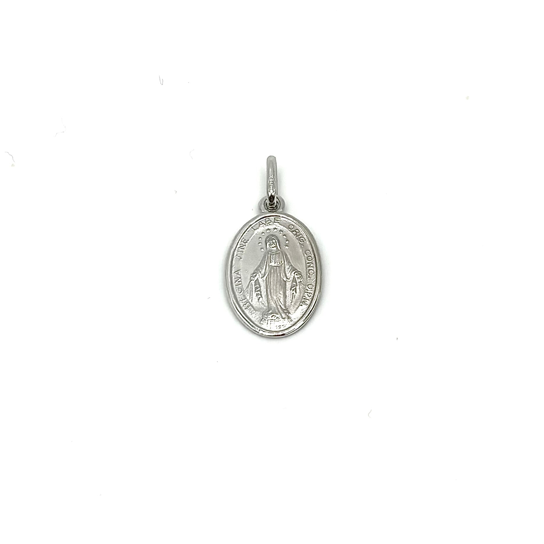 18K GOLD OVAL SANTA MARIA PENDANT - HANDMADE IN ITALY