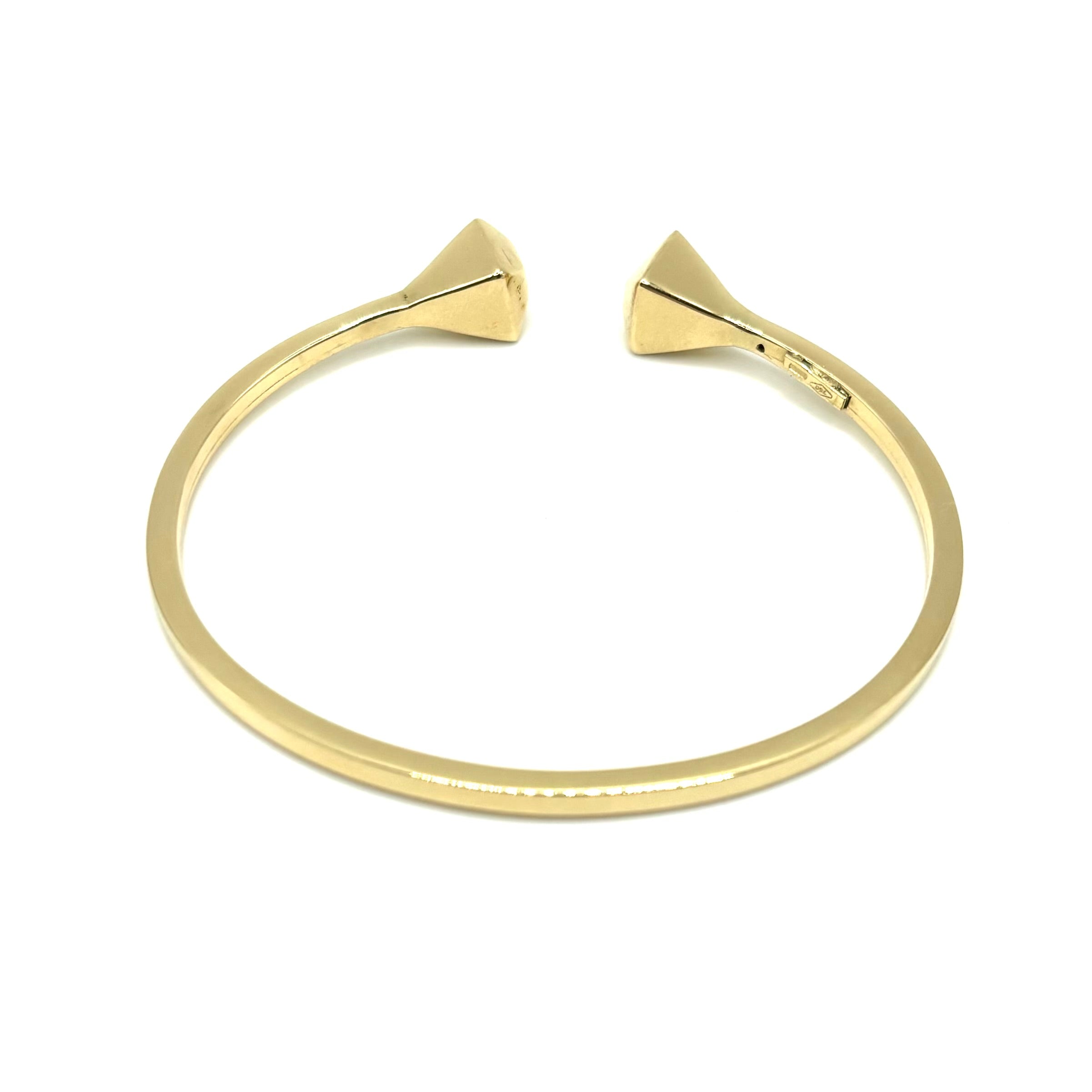 18K GOLD STING BANGLE BRACELET - HANDMADE IN ITALY