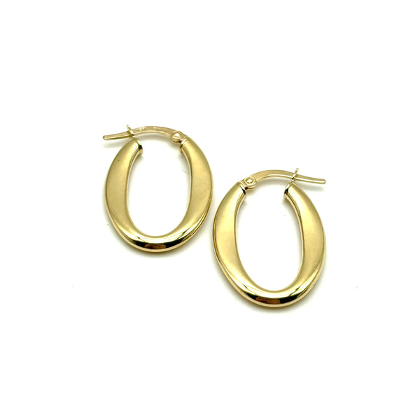 18K GOLD ALINA HOOP EARRINGS - HANDMADE IN ITALY