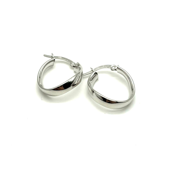 18K GOLD OMERA HOOP EARRINGS - HANDMADE IN ITALY