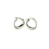 18K GOLD OMERA HOOP EARRINGS - HANDMADE IN ITALY