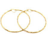 18K GOLD ALMA LARGE HOOP EARRINGS - HANDMADE IN ITALY