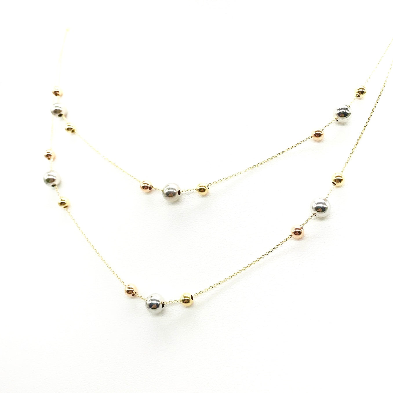 GOLD ADRIA SPHERES NECKLACE - HANDMADE IN ITALY