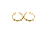 18K GOLD HOOP EARRINGS - HANDMADE IN ITALY