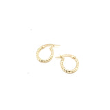 18K GOLD SMALL VICENZA HOOP EARRINGS - HANDMADE IN ITALY
