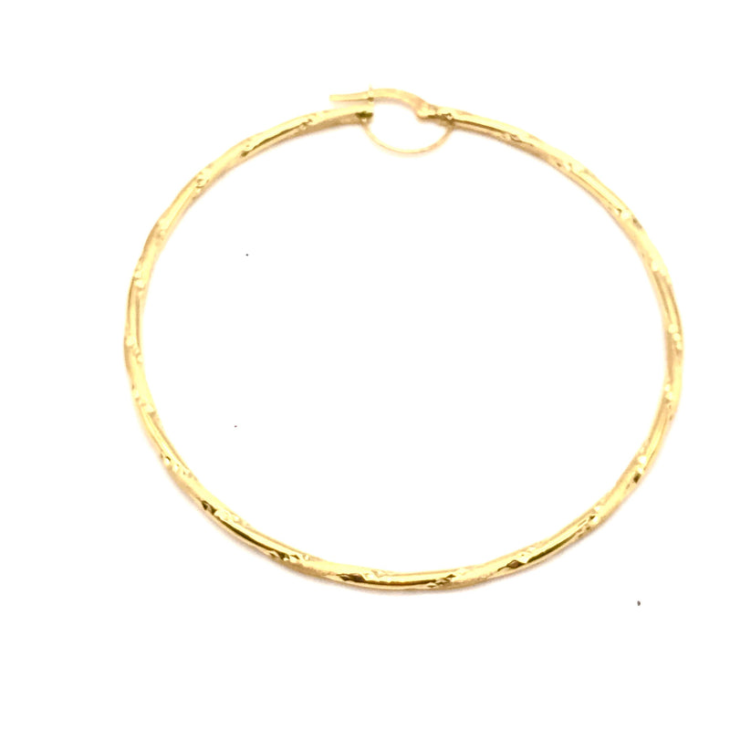 18K GOLD ALMA LARGE HOOP EARRINGS - HANDMADE IN ITALY