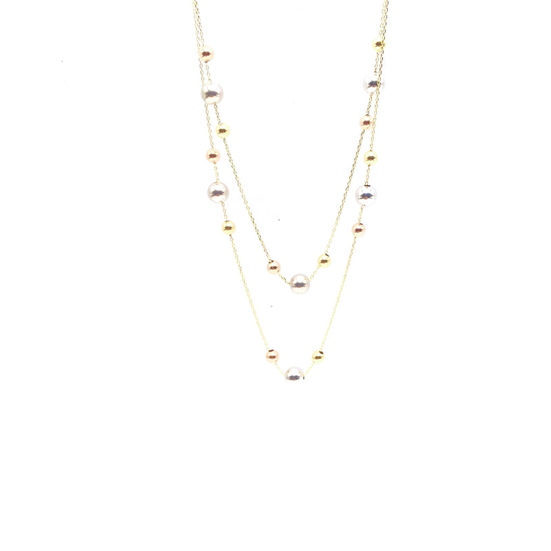 GOLD ADRIA SPHERES NECKLACE - HANDMADE IN ITALY