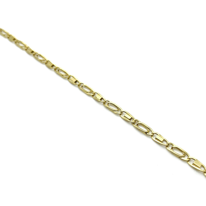 18K GOLD ANCILLOTTO CHAIN BRACELET - HANDMADE IN ITALY