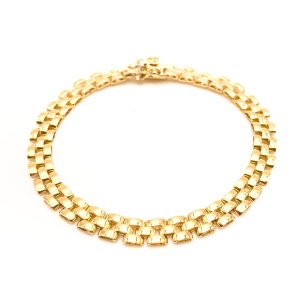 GOLD FARFALLA PANTHER CHAIN BRACELET - HANDMADE IN ITALY