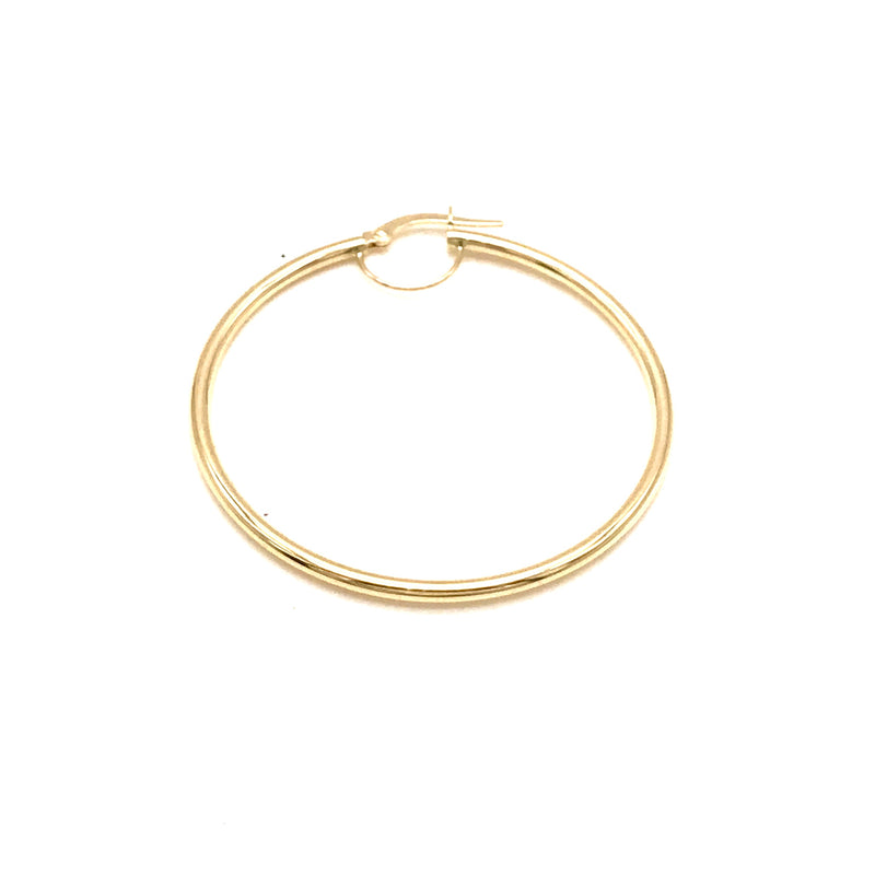 18K GOLD HOOP EARRINGS - HANDMADE IN ITALY