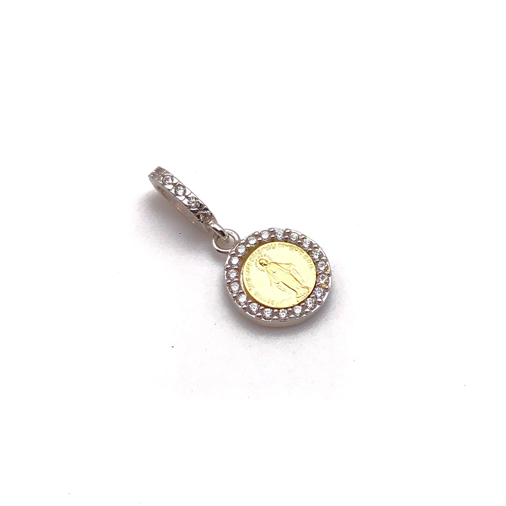 18K GOLD MARIE ROUND PENDANT - HANDMADE IN ITALY