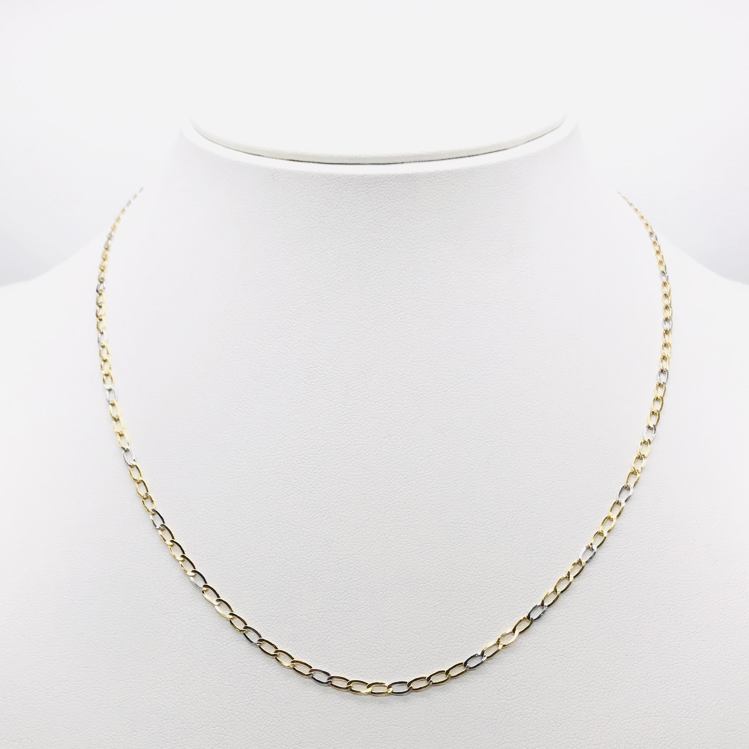 18K GOLD LITTLE ROMAN BIS CHAIN - HANDMADE IN ITALY