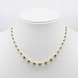 18K GOLD TURIN SPHERES NECKLACE - HANDMADE IN ITALY