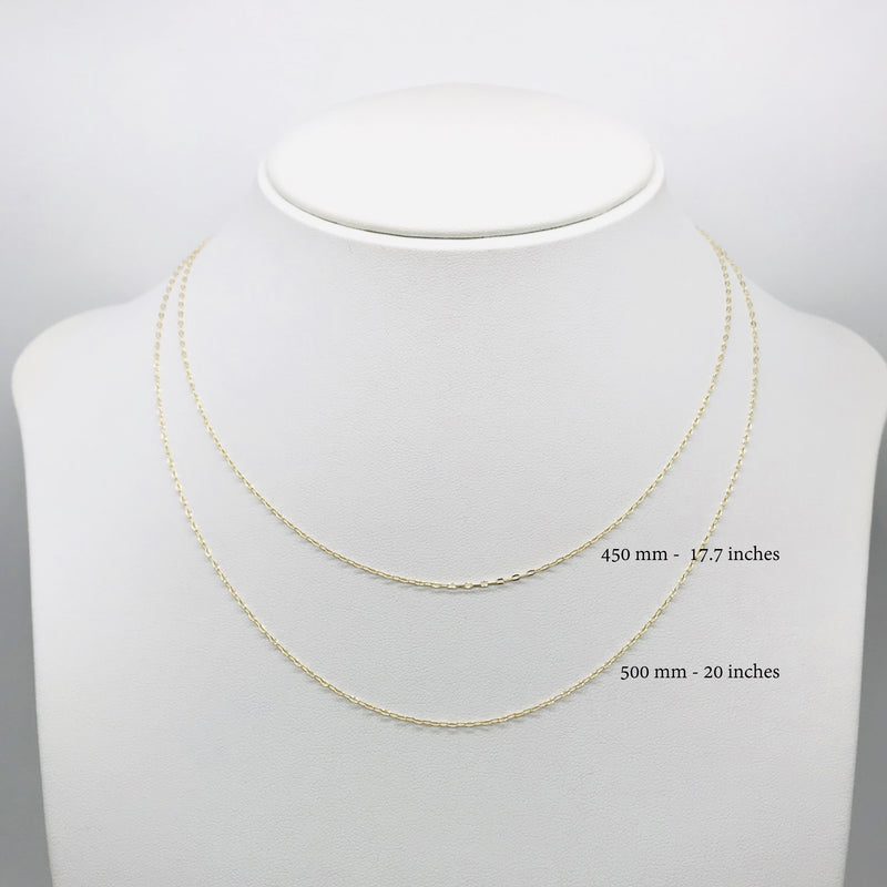 18K GOLD SIMPLE CHAIN - HANDMADE IN ITALY