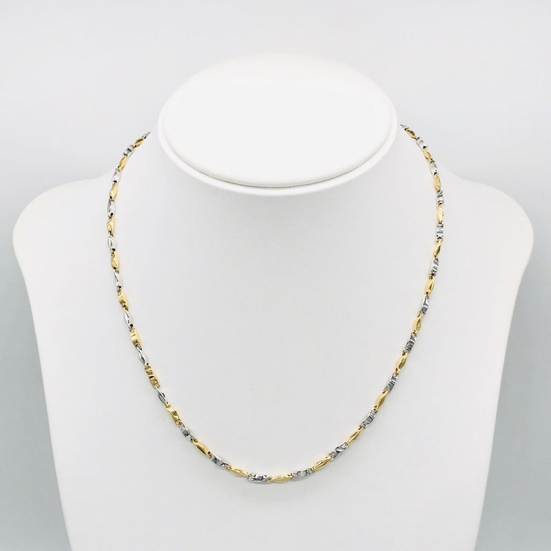 18K GOLD MELTED CHAIN - HANDMADE IN ITALY