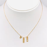18K GOLD LOVE NECKLACE - HANDMADE IN ITALY