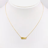 18K GOLD BAR NECKLACE - HANDMADE IN ITALY