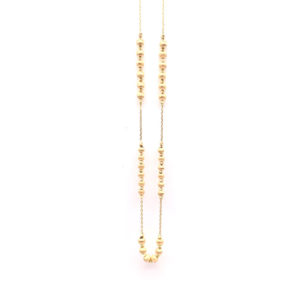 18K GOLD FANTASTICA SPHERES NECKLACE - HANDMADE IN ITALY