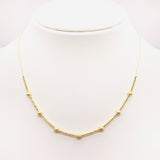 18K GOLD DOMANI SPHERES NECKLACE - HANDMADE IN ITALY
