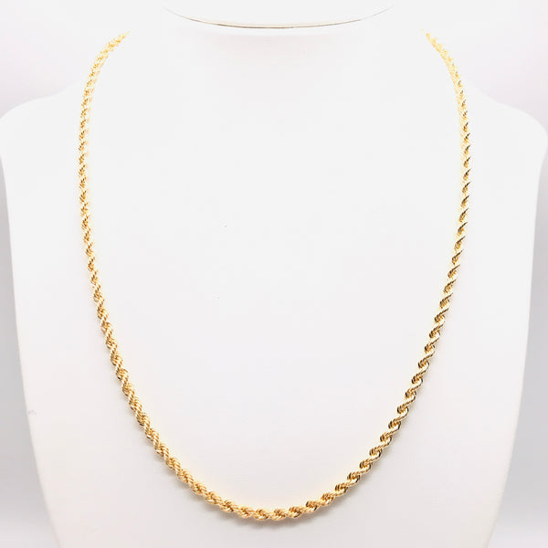 18K GOLD ROPE CHAIN - HANDMADE IN ITALY