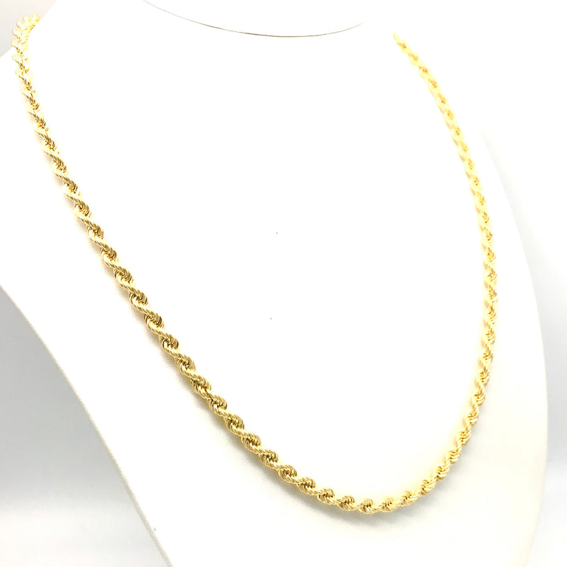 18K GOLD ROPE CHAIN - HANDMADE IN ITALY