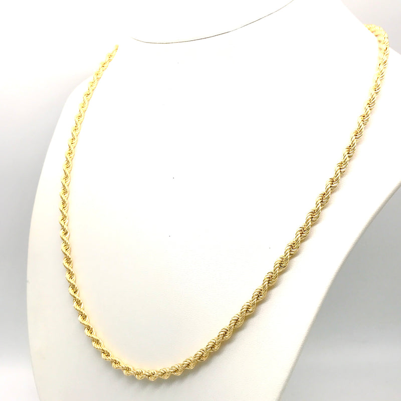 18K GOLD ROPE CHAIN - HANDMADE IN ITALY