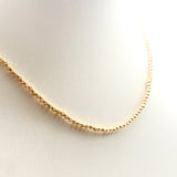 18K GOLD BEADED NECKLACE - HANDMADE IN ITALY