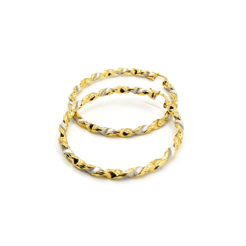 18K GOLD BERTA HOOP EARRINGS - HANDMADE IN ITALY
