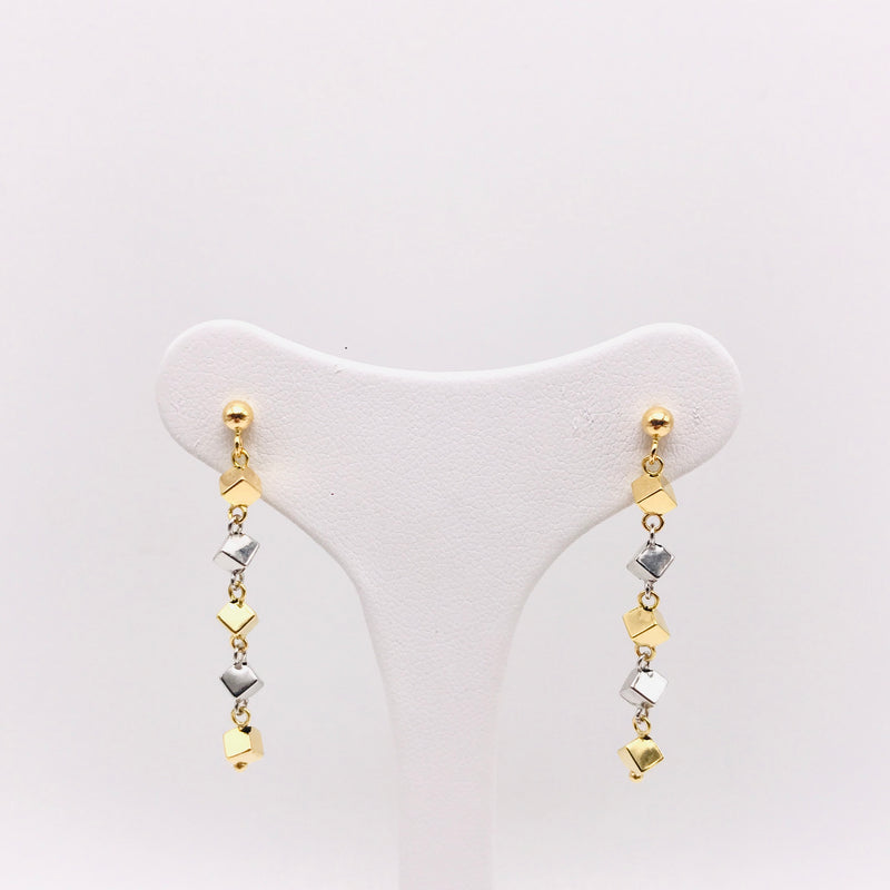 18K GOLD CARNIVAL DROP EARRINGS - HANDMADE IN ITALY