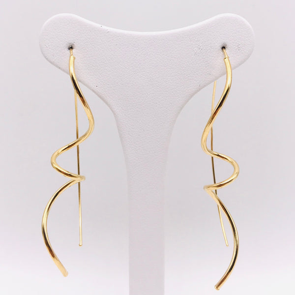 18K GOLD CONSIGLIO DROP EARRINGS - HANDMADE IN ITALY