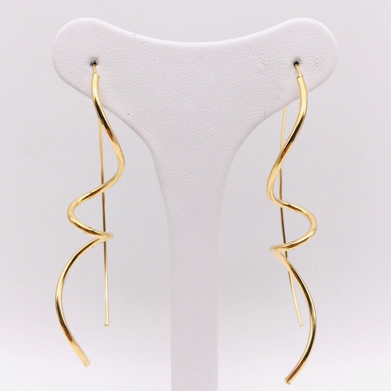 18K GOLD CONSIGLIO DROP EARRINGS - HANDMADE IN ITALY