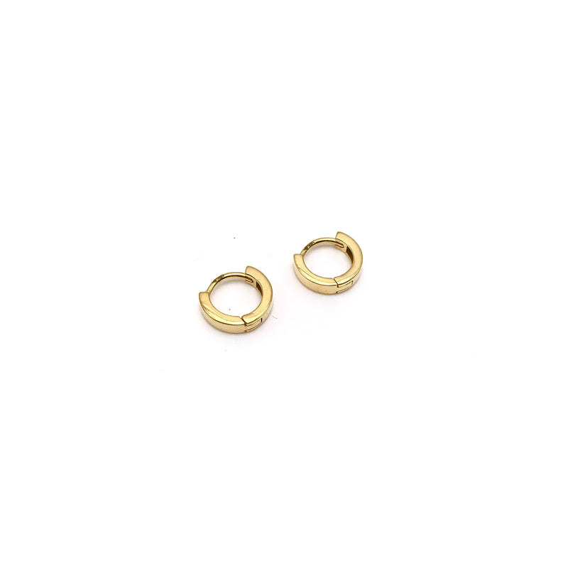 18K GOLD ANCONA HOOP EARRINGS - HANDMADE IN ITALY
