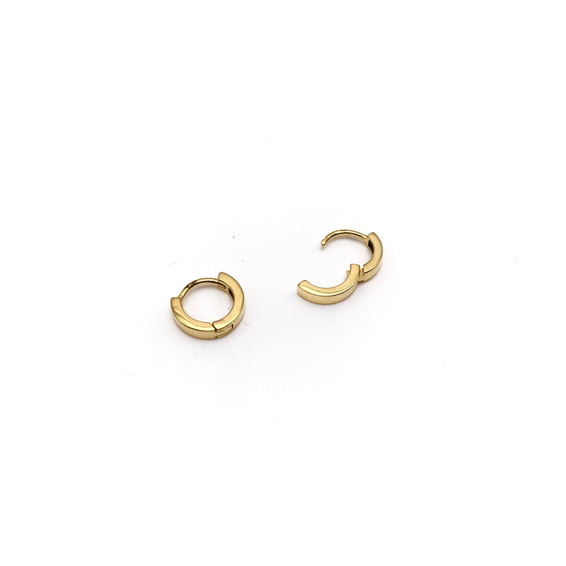 18K GOLD ANCONA HOOP EARRINGS - HANDMADE IN ITALY