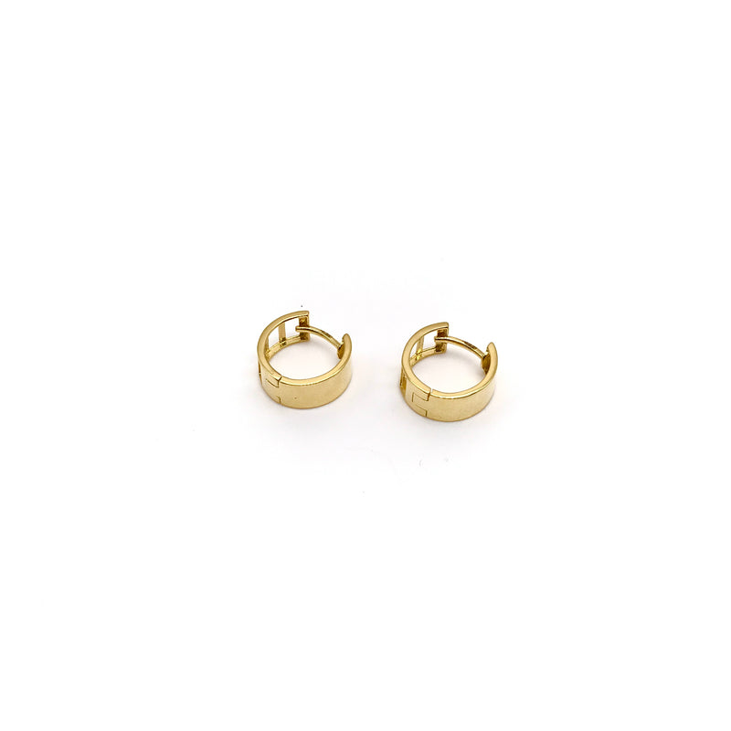 18K GOLD ALBERTA HOOP EARRINGS - HANDMADE IN ITALY