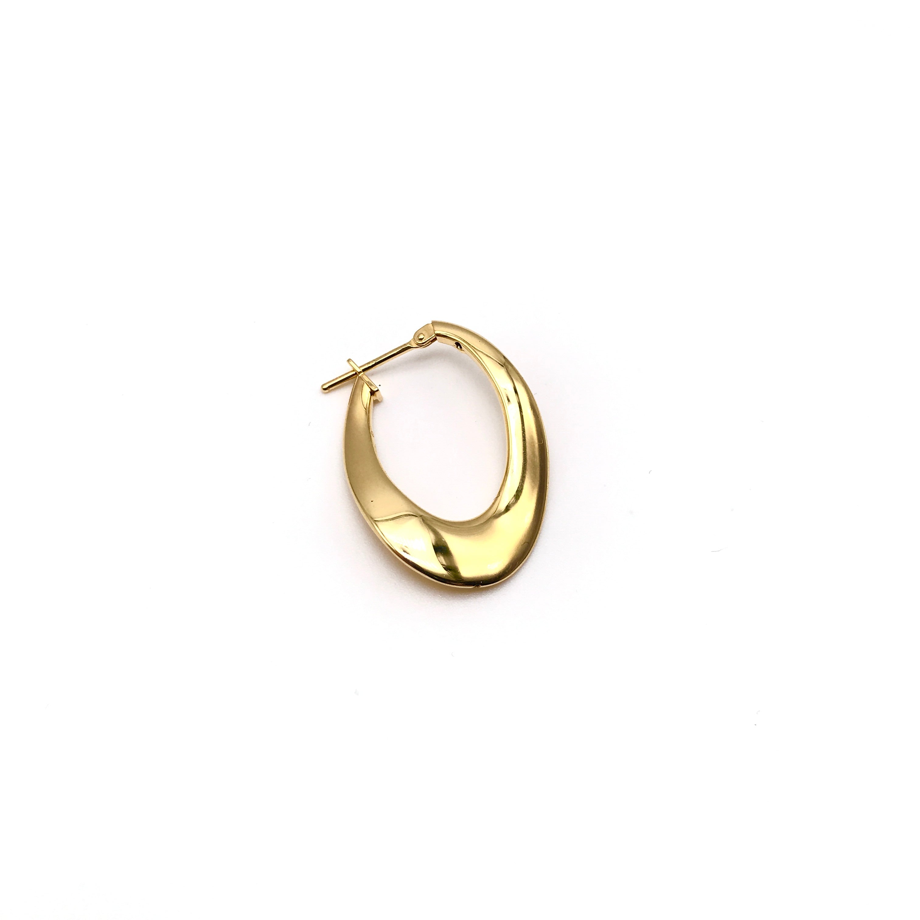 18K GOLD BLONDIE HOOP EARRINGS - HANDMADE IN ITALY