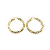 18K GOLD MARTA HOOP EARRINGS - HANDMADE IN ITALY
