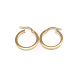 18K GOLD HOOP EARRINGS - HANDMADE IN ITALY